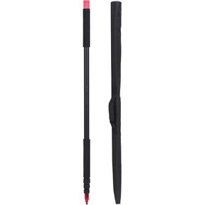 Andoer Telescoping Microphone Boom Pole Aluminum Alloy 4 Sections Stretchable Handheld Microphone Holder Pole Flash Light Boom Sound Recording Grip Support Rod for Recording Interview Filming 11.5ft
