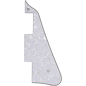 Alnicov 3Ply White Pearl Guitar Pickguard Scratch Plate Back Plate Fits For Gibson Les Paul Pickguard Replacement