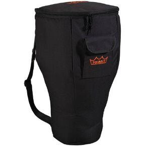 Remo Bag, 12" Djembe, Strap, Carrying Handle, Pocket, Deluxe Black