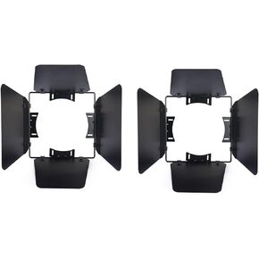 Door Adjuster Stage Lighting Line Adjuster, Par Lighting Barn Door Line Mask, Light Adjustment Accessories, Suitable for a Variety of Caliber 20cm ± 1cm Fixtures DIY Retrofit (2pack)