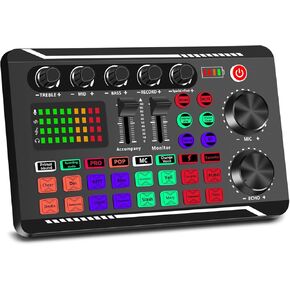 جهاز مزج الصوت الصالح للشرب Dj لوحة الصوت التوصيل اللعب مغير الصوت للكمبيوتر الهاتف الألعاب كاريوكي استوديو تسجيل البودكاست البث المباشر in Kuwait