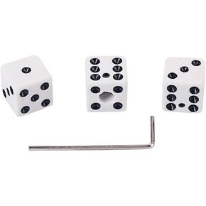 Dice Shaped Control Knobs for Split Shaft Electric Guitars Replacement Volume Tone Knobs with Wrench Stylish Accessory for Guitarists