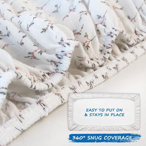 ملاءات سرير أطفال من الموسلين للفتيات والفتيان، ملاءات سرير أطفال مناسبة لمرتبة سرير الأطفال الصغار مقاس 28 بوصة × 52 بوصة، مصنوعة من الفيسكوز من ملاءة سرير الخيزران بنمط بوهو، ملاءات ناعمة قابلة للتنفس، عبوتان، أبيض وأخضر in Kuwait