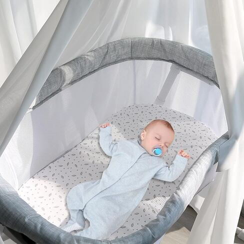 ملاءات سرير أطفال من الموسلين للفتيات والفتيان، ملاءات سرير أطفال مناسبة لمرتبة سرير الأطفال الصغار مقاس 28 بوصة × 52 بوصة، مصنوعة من الفيسكوز من ملاءة سرير الخيزران بنمط بوهو، ملاءات ناعمة قابلة للتنفس، عبوتان، أبيض وأخضر in Kuwait