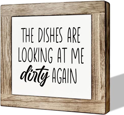 Kitchen Decor, Wooden Box Signs for Home Decor, Funny Kitchen Bar Decor, Cute Kitchen Wooden Block Sign Decor, Trying to Make Protein Shakes but They Keep Coming Out as Margaritas Sign in Saudi Arabia