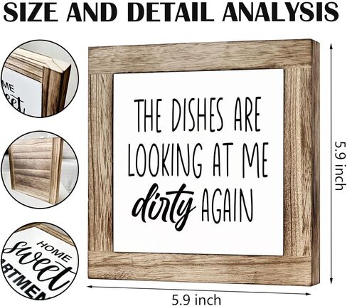 Kitchen Decor, Wooden Box Signs for Home Decor, Funny Kitchen Bar Decor, Cute Kitchen Wooden Block Sign Decor, Trying to Make Protein Shakes but They Keep Coming Out as Margaritas Sign in Saudi Arabia