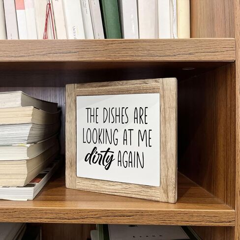Kitchen Decor, Wooden Box Signs for Home Decor, Funny Kitchen Bar Decor, Cute Kitchen Wooden Block Sign Decor, Trying to Make Protein Shakes but They Keep Coming Out as Margaritas Sign in Saudi Arabia