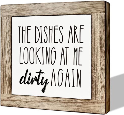 Kitchen Decor, Wooden Box Signs for Home Decor, Funny Kitchen Bar Decor, Cute Kitchen Wooden Block Sign Decor, Trying to Make Protein Shakes but They Keep Coming Out as Margaritas Sign in Saudi Arabia