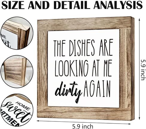 Kitchen Decor, Wooden Box Signs for Home Decor, Funny Kitchen Bar Decor, Cute Kitchen Wooden Block Sign Decor, Trying to Make Protein Shakes but They Keep Coming Out as Margaritas Sign in Saudi Arabia