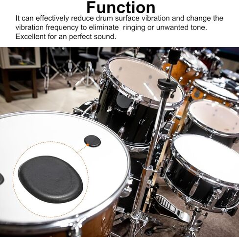 MECCANIXITY 24 Pcs Drum Dampeners Gel Pads Silicone Mute Pads Drum Silencers Drum Dampeners Moon Gels Clear 30x25x3mm for Drums Cymbals Tone Control in Saudi Arabia