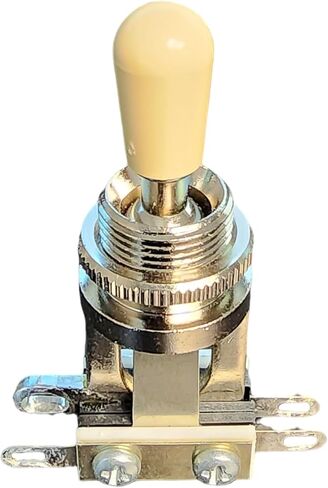 مفتاح تبديل ثلاثي الاتجاهات من Switchcraft مع طرف حقيقي، إطار قصير لجيتار جيبسون ليه بول الكهربائي (كريمي)، FM-12120X in Kuwait