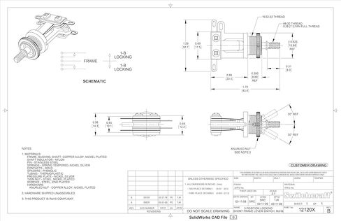 مفتاح تبديل ثلاثي الاتجاهات من Switchcraft مع طرف حقيقي، إطار قصير لجيتار جيبسون ليه بول الكهربائي (كريمي)، FM-12120X in Kuwait