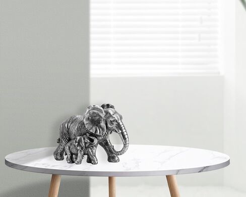 Elephant Statue Gifts for Women/Men/Mom/Father, Elephant Brings Good Luck, Parent and Child Elephant for Pregnancy Gifts, Mom or Father Day Birthday Gift(Antique Gold) in Saudi Arabia