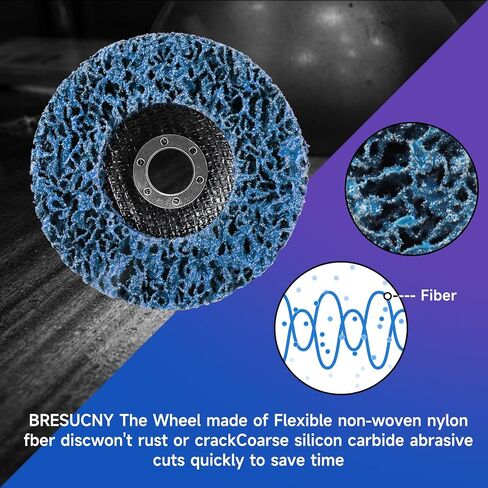 6PCS 5“ x 7/8"Angle Grinder Stripper Discs, Angle Grinder Specialized for Cleaning and Removing Paint Coating Rust Weld Oxide in Saudi Arabia