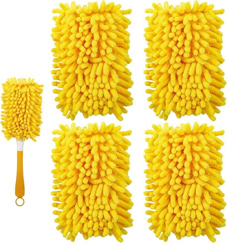 عبوة إعادة تعبئة غبار قابلة لإعادة الاستخدام من yicotira متوافقة مع غبار اليد swiffer - عبوات غبار شديدة التحمل 360 - منفضة مروحة سقف من الألياف الدقيقة لمقبض ممتد، 6 عبوات (المقبض غير متضمن) in Kuwait
