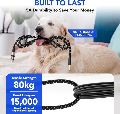 Professional 3FT XLR Female to 1/4 Inch TRS Cable, Noise Free XLR to 1/4 Cable, Long-Lasting XLR to TRS Jack Lead Balanced Signal Interconnect Cable, Widely Used for Microphone, AMP, Mixer in Saudi Arabia
