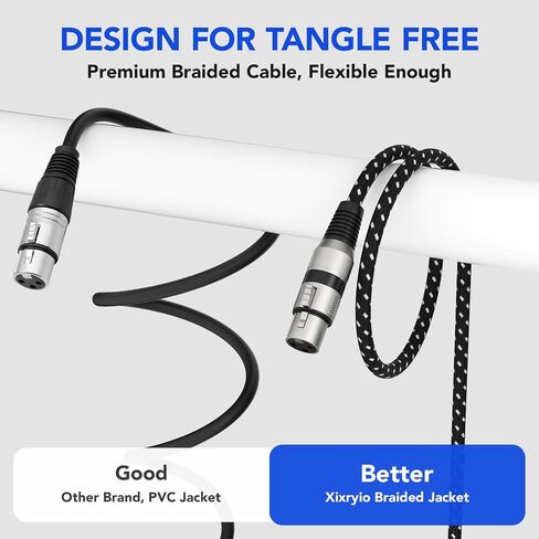 Professional 3FT XLR Female to 1/4 Inch TRS Cable, Noise Free XLR to 1/4 Cable, Long-Lasting XLR to TRS Jack Lead Balanced Signal Interconnect Cable, Widely Used for Microphone, AMP, Mixer in Saudi Arabia