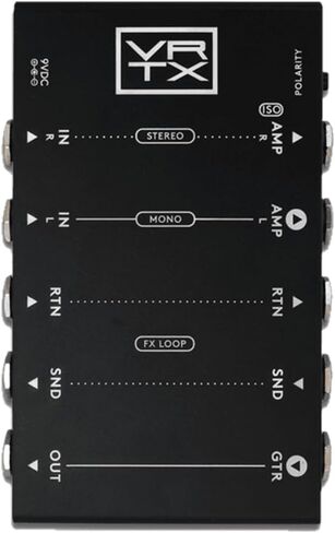حزمة Pedalboard لواجهة Vertex Effects Buffer مع 2x Strukture S6P48 كابلات التصحيح ذات الزاوية اليمنى المنسوجة و12x قطع جيتار وقماش تلميع الصوت السائل in Saudi Arabia