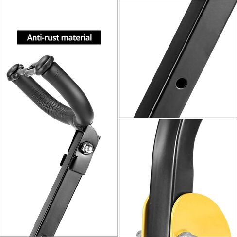 QWORK Saxophone Stand - 2 Pack Adjustable and Foldable Design with Soft Pad Protection for Alto and Tenor Saxophones, Durable Metal Base, Ergonomic Backrest in Saudi Arabia