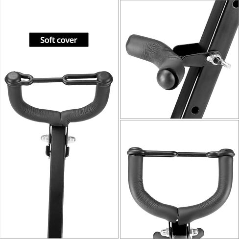 QWORK Saxophone Stand - 2 Pack Adjustable and Foldable Design with Soft Pad Protection for Alto and Tenor Saxophones, Durable Metal Base, Ergonomic Backrest in Saudi Arabia