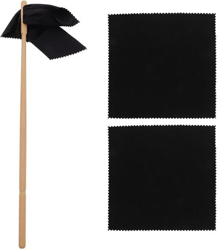 Clarinet Flute Cleaning Rod with Polishing Cloth Flute Cleaner Flute Cleaning Care Cleaning Kit Including Swab Rod and Cotton Cloths in Saudi Arabia