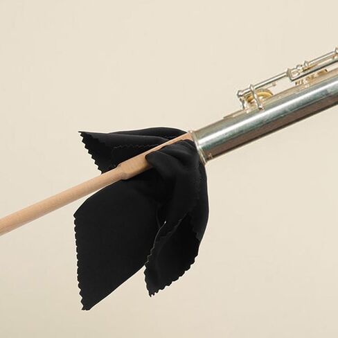Clarinet Flute Cleaning Rod with Polishing Cloth Flute Cleaner Flute Cleaning Care Cleaning Kit Including Swab Rod and Cotton Cloths in Saudi Arabia