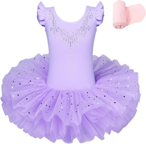 BAOHULU Ballet Leotards for Girls Toddler Dance OutfitTutu Skirt with Tights Set SOB204_Pink_XXL in Saudi Arabia