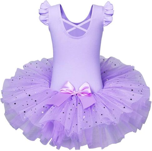 BAOHULU Ballet Leotards for Girls Toddler Dance OutfitTutu Skirt with Tights Set SOB204_Pink_XXL in Saudi Arabia
