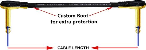 WORLDS BEST CABLES 5 Units - 10 Inch - Pedal, Effects, Patch, instrument cable CUSTOM MADE made using Mogami 2524 wire and Eminence Gold Plated ¼ inch (6.35mm) R/A Pancake type Connectors in Saudi Arabia