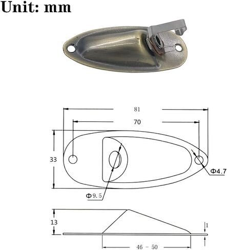 2Pcs Guitar Input Jack Socket Plate 1/4 Inch Output Loaded Parts Bronze Guitar Jack Plate with Screws Nut Compatible with Fender Stratocaster Strat Electric Guitar Replacement Parts in Saudi Arabia