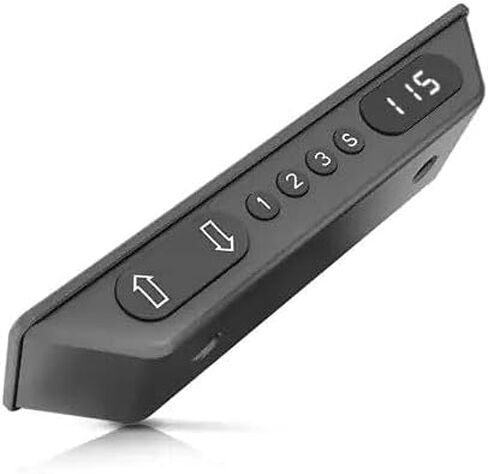 LINAK - لوحة مكتب DP1CS - سلسلة Deskline - شاشة LED بالبوصة - ما يصل إلى 3 ذكريات - أسود - كابل 62 بوصة متضمن - مقبس RJ45 in Saudi Arabia