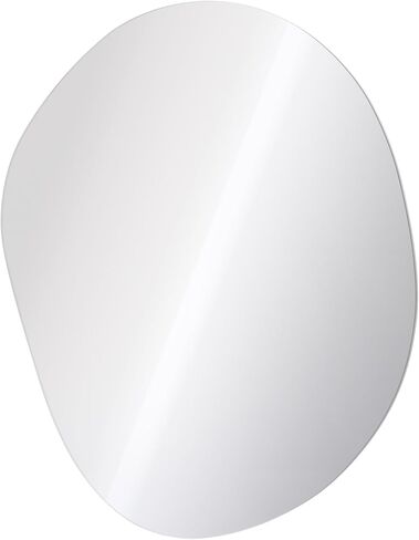 Navaris Frameless Wall Mirror - Irregular Shape Asymmetrical Blob Mirror - For Entryway Table Hallway Bathroom Floor - Modern Organic Shaped Pond Unique Mirror in Saudi Arabia