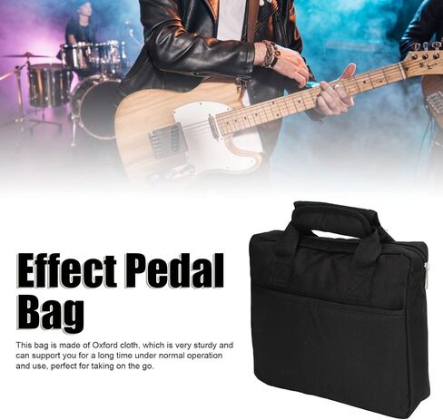 Guitar Effect Pedal Gig Bag,Oxford Cloth Waterproof Guitar Effect Pedal Carry Bag Performance Accessory in Saudi Arabia