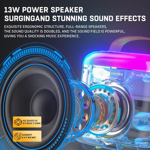Karaoke Machine for Kids Adults,Portable Karaoke Speaker with 2 Wireless Microphones, Dynamic Lights,Support USB/TF/AUX,Home Party Karaoke Speaker,Birthday Gifts for Girls Boys(White) in Saudi Arabia