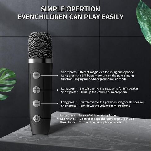 Karaoke Machine for Kids Adults,Portable Karaoke Speaker with 2 Wireless Microphones, Dynamic Lights,Support USB/TF/AUX,Home Party Karaoke Speaker,Birthday Gifts for Girls Boys(White) in Saudi Arabia