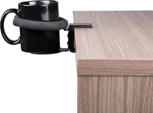 Gator Frameworks Desk-Clamp Single Cup Beverage Holder Prevents Drink Spills (GFW-SINGLECUP in Saudi Arabia