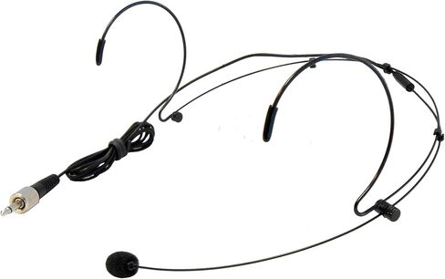 Audio2000'S ACC6540H-02B Professional Miniature Condenser Headset Microphone, Black in Saudi Arabia