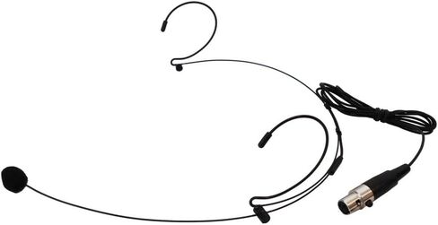 Audio2000'S ACC6540H-02B Professional Miniature Condenser Headset Microphone, Black in Saudi Arabia