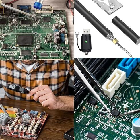 5 قطع كابل USB للسفر لمصباح يدوي صغير ومحول USB صغير لمكواة اللحام 20700 in Kuwait