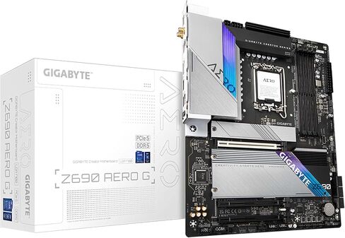 اللوحة الأم GIGABYTE Z790M AORUS Elite AX ICE LGA 1700 Intel Z790 M-ATX مع DDR5، Triple M.2، PCIe 5.0، USB 3.2 Gen2X2 Type-C، Intel Wi-Fi 6E، 2.5GbE LAN، Q-Flash Plus، EZ-Latch زائد in Kuwait