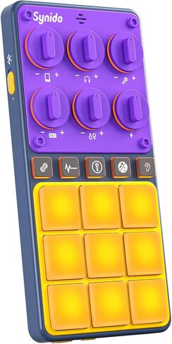 Audio Interface for Phone 16-bit 48 kHz with Built-in Microphone Portable Live Broadcast 9 Customizable Sound Effects Sound Card for Audio Recording and Playback on Phones, Computers, Tablets in Saudi Arabia