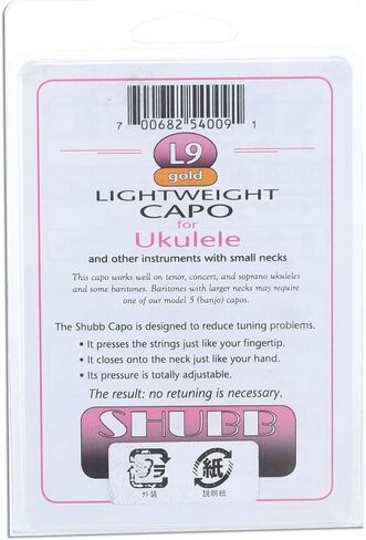 L9REDShubb Lite Series Ukulele Capo - Anodized Red in Saudi Arabia