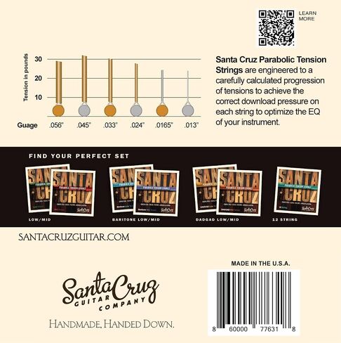 Santa Cruz Parabolic Tension DADGAD Mid Tension in Saudi Arabia