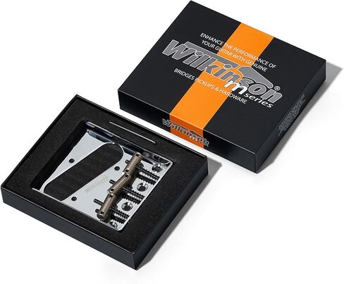 ويلكنسون 2-1/8 بوصة (54 مم) جسر المذيع العتيق WOT01T مترابطة 3 سروج جسر جيتار ثابت للجيتار الكهربائي طراز TL (WOT01T (CR)) in Kuwait