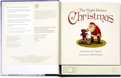 Hallmark The Night Before Christmas Recordable Storybook with music in Saudi Arabia