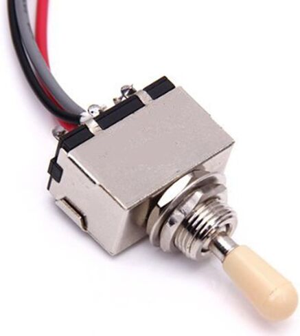 LP Wiring Harness Kit Replacement for Dual Humbucker Gibson Les Pual Style Electric Guitar, 2T2V 3 Way Toggle Switch 500K Pots & 1 Jack, Cream Tip in Kuwait