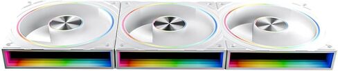 Transwarp 120mm RGB Case Fan, Infinity Mirror Daisy-Chain 5V ARGB PWM Case Fan 120mm Single Pack，Suitable for Computer Case & CPU Cooling(White) in Saudi Arabia