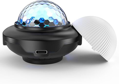 Rechargeable Disco Ball, Party Lights Night Light 2 in 1 RGB Dj Lighting Strobe Lamp with Sound Activated 6 Modes for Home Room Dance Parties Birthday Halloween Christmas Decorations in Saudi Arabia