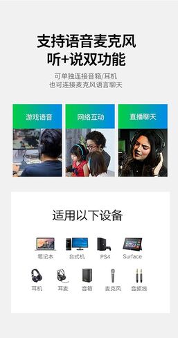 محول صوت ستيريو خارجي USB من RIIPOO لنظام التشغيل Windows وMac - قم بتوصيل وتشغيل محول صوت USB إلى 3.5 مم - لا حاجة إلى برامج تشغيل - محول واجهة الصوت in Saudi Arabia