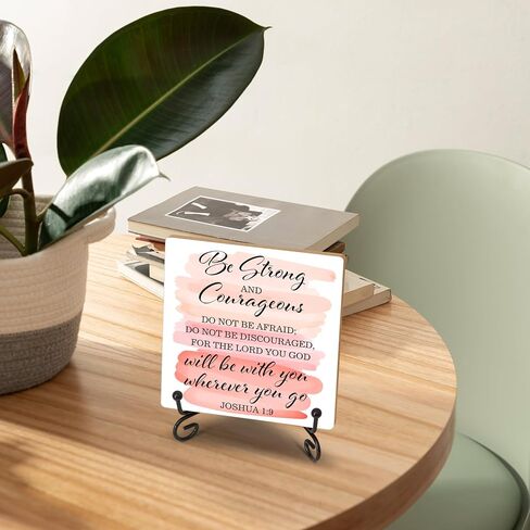 Inspirational Gifts for Women Men, Sunflower Wooden Sign Decor with Iron Stand, Motivational Quotes Wood Decorations for Home Office Room Kitchen Tabletop Decor - b06 in Saudi Arabia